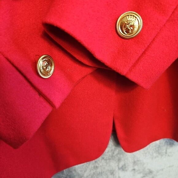 VTG CHARACTER SUBURBAN WOMENS 12 WOOL BLAZER/JACKET SINGLE GOLD BUTTON Poland - Picture 9 of 15